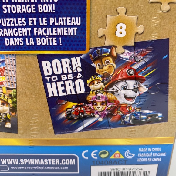 Paw Patrol The Movie - Set of 5 Wood Puzzles with Storage Box for Kids - Picture 8 of 12